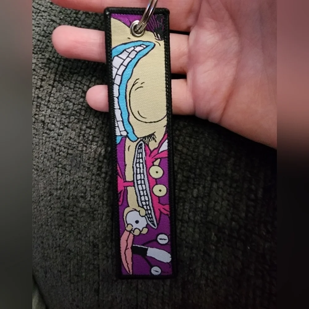 Aaahh!! Real Monsters Embroidered Keychain unisex